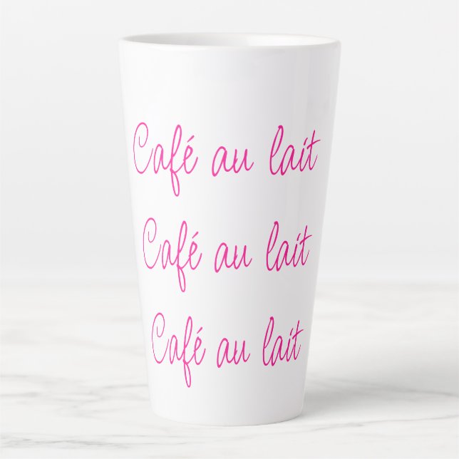 Café au lait | Einfach stilvoll Milchtasse (Vorderseite)