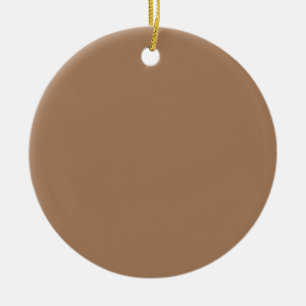 Café au lait (einfarbig)  keramik ornament