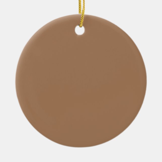 Café au lait (einfarbig)  keramik ornament (Vorne)
