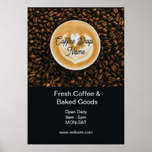 Café-Banner   Werbeplakat zur Eröffnung eines Coff Poster
