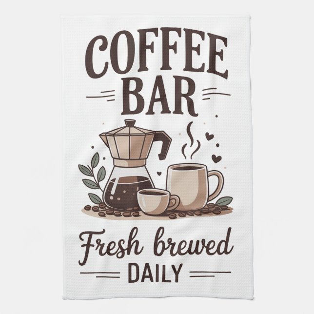 Café-Bar Geschirrtuch (Vertikal)