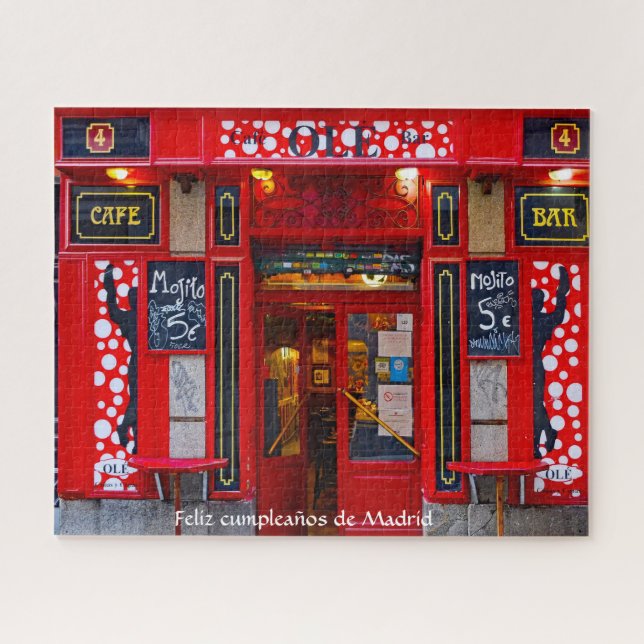 Cafe Bar Madrid. Puzzle (Horizontal)