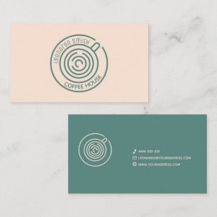 Café, Barista, Kaffeehaus Visitenkarte