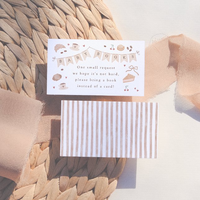 Cafe Bebe Baby Books Baby Shower Begleitkarte (Von Creator hochgeladen)