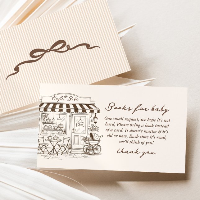 Cafe Bebe Bücher für Baby geschlechtsneutraler Kaf Begleitkarte (Von Creator hochgeladen)