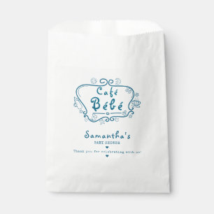 Café Bébé Französisch Moderne Niedlich Blue Boy Ba Geschenktütchen
