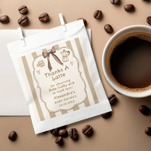 Cafe Bebe Französische Kaffeehaus-Baby-Party-Gesch Geschenktütchen