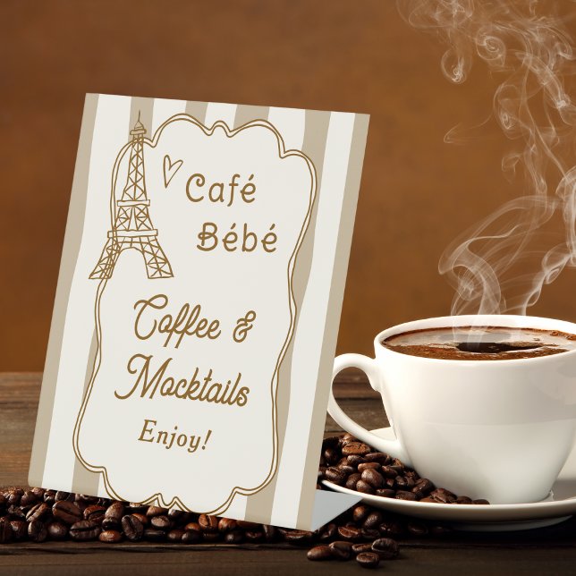 Cafe Bebe Französische Kaffees Trinkstation Tischp Sockelschild (Von Creator hochgeladen)