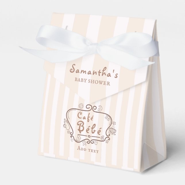 Café Bébé Französischer Coffee Gender Neutral Baby Geschenkschachtel (Vorderseite)