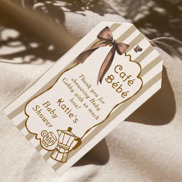 Cafe Bebe Französisches Kaffeehaus-Themen-Baby-Par Geschenkanhänger