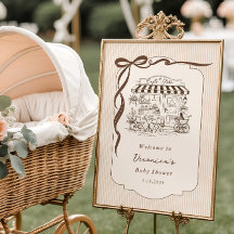 Cafe Bebe Geschlechtsneutrale Bow Baby Shower Begr