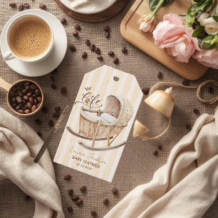 Cafe Bebe Geschlechtsneutrale Elegante Braune Baby Geschenkanhänger