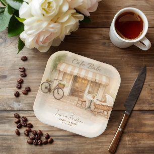 Cafe Bebe Geschlechtsneutrale Elegante Braune Baby Pappteller