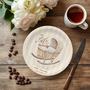 Cafe Bebe Geschlechtsneutrale Elegante Braune Baby Pappteller