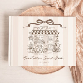 Cafe Bebe Geschlechtsneutrale Handgezeichnete Schl Gästebuch