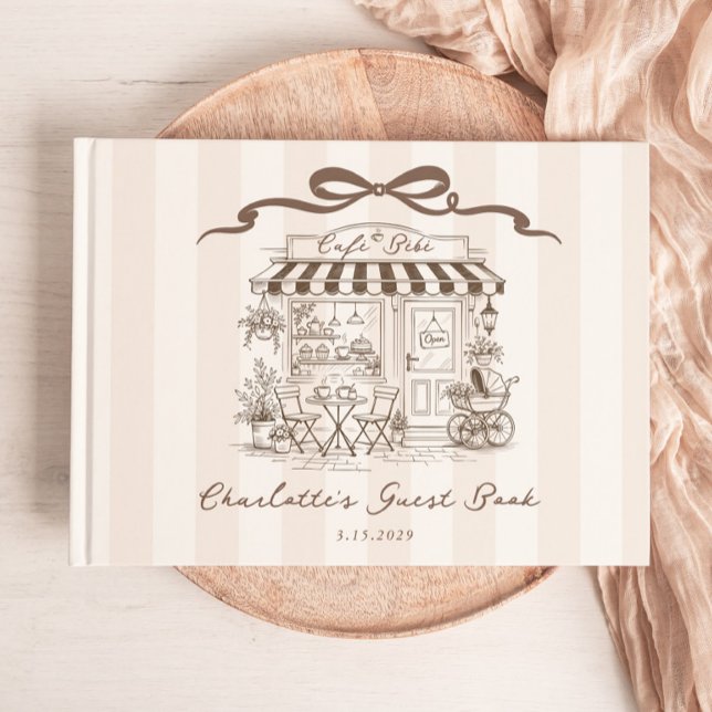 Cafe Bebe Geschlechtsneutrale Handgezeichnete Schl Gästebuch (Von Creator hochgeladen)