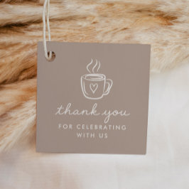 Cafe Bebe Home Coffee Baby Shower Espresso Geschenkanhänger