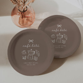 Cafe Bebe Home Coffee Baby Shower Espresso Pappteller