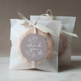 Cafe Bebe Home Coffee Baby Shower Latte Runder Aufkleber
