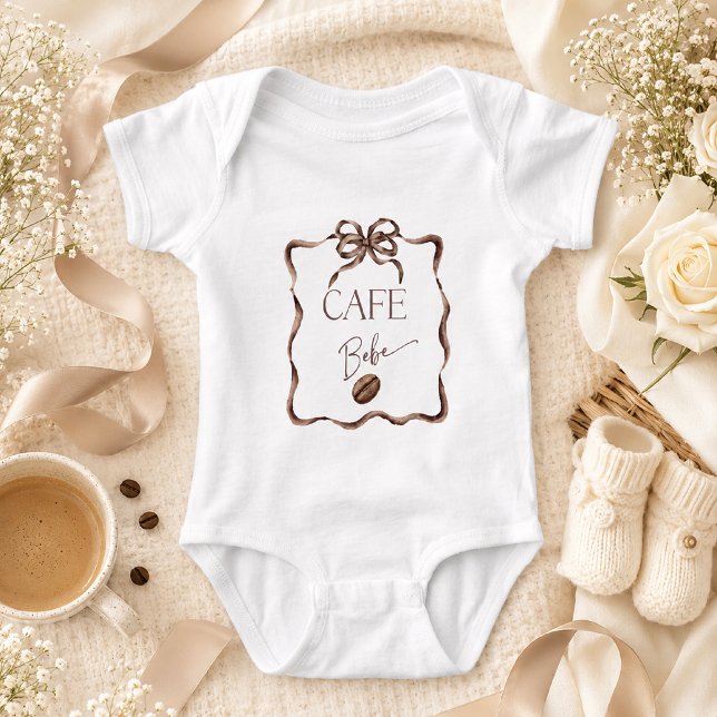 Cafe Bebe Kaffee Baby Shower Strampler (Von Creator hochgeladen)