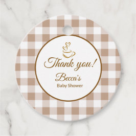 Cafe Bebe Kaffee Französische Babyparty Geschenkanhänger