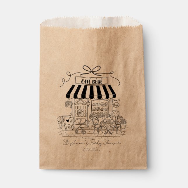 Cafe Bebe Kraft-Geschenktüten – Set mit 50 Geschenktütchen (Vorderseite)