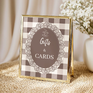 Cafe Bebe Rustikale Geschenke und Karten Baby-Part Poster