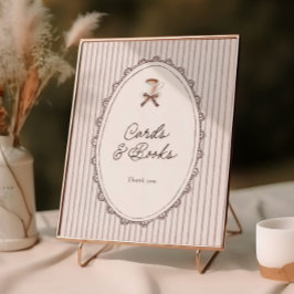 Cafe Bebe Vintage Cards and Books Poster