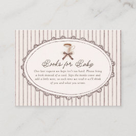 Cafe Bebe Vintage Stripes Books for Baby Begleitkarte