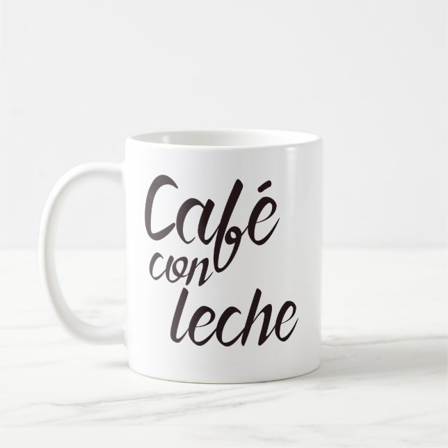 Café Betrug Leche spanische Kaffee-Tasse Kaffeetasse (Links)