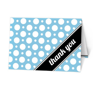 Cafe Blue Assorted Polka Dot Vielen Dank Karten