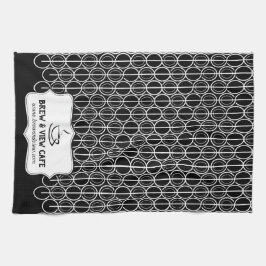 Café Bohnen Muster kundenspezifische Business Schw Geschirrtuch