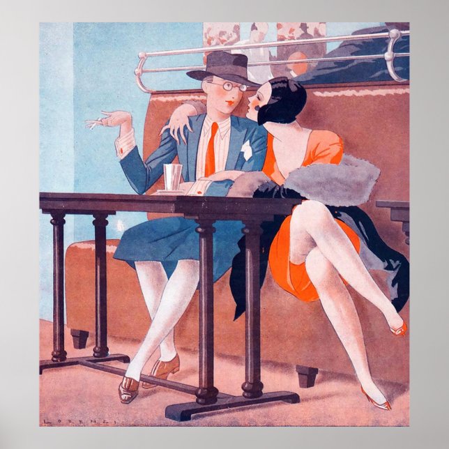 Café by Alberto Fabio Lorenzi Poster (Vorne)