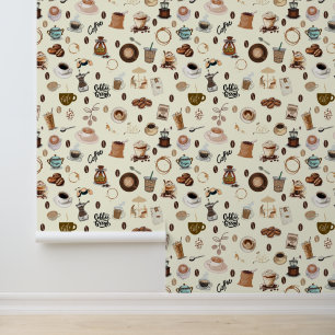 Café Café Cappuccino Latte Espresso Tapete