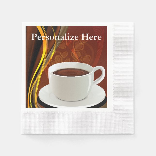 Café Café Kunst Serviette (Vorderseite)