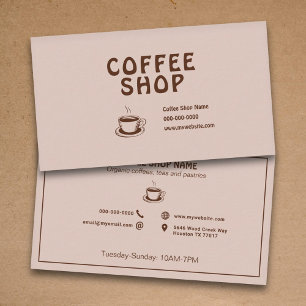 Café & Café Visitenkarte