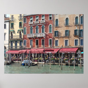 Café Canal de Venedig - Fotografischer Print Poster