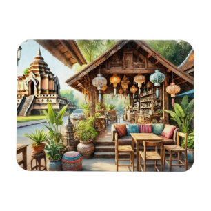 Café Chiang Mai Wat Chedi Luang Magnet