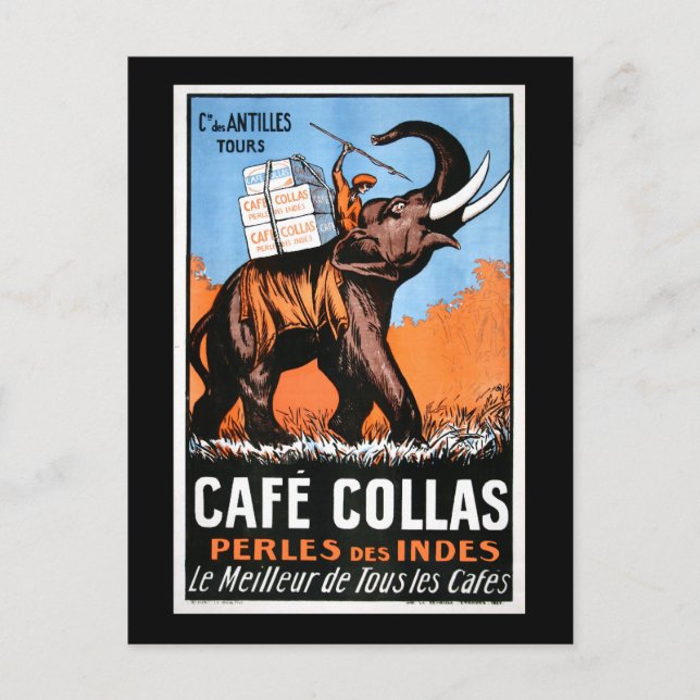 Cafe' Collas Postkarte (Vorderseite)