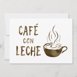 Café con Leche Bokeh Einladung