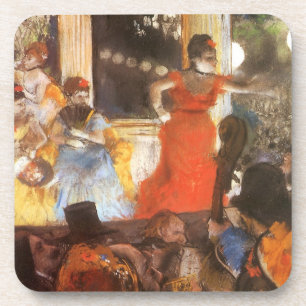 Cafe Concert bei Les Ambassadeurs von Edgar Degas Getränkeuntersetzer