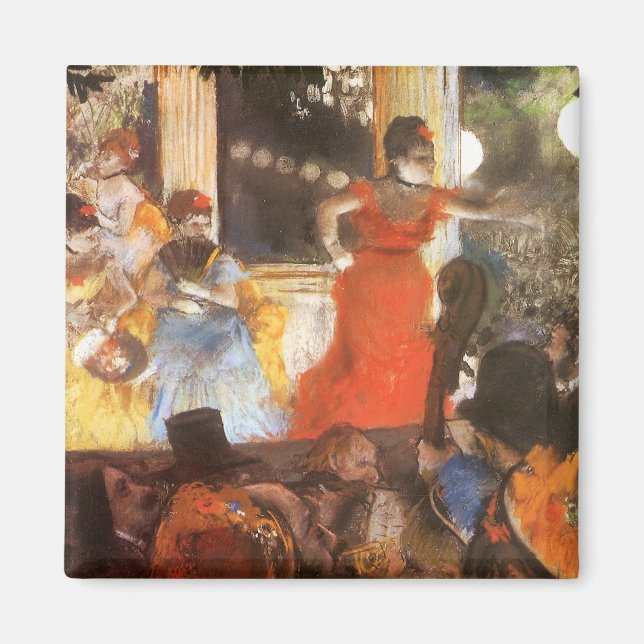 Cafe Concert bei Les Ambassadeurs von Edgar Degas Magnet (Vorne)