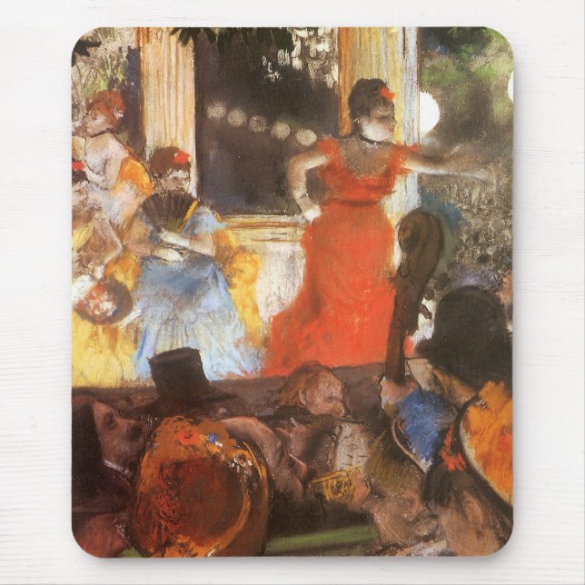 Cafe Concert bei Les Ambassadeurs von Edgar Degas Mousepad (Vorne)
