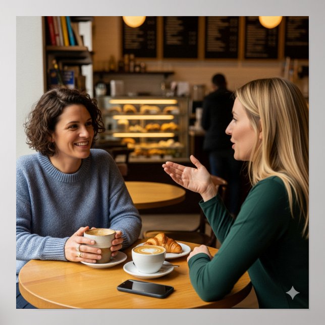 Cafe Conversation Poster (Vorne)