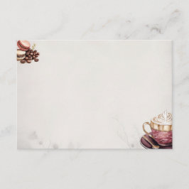 Café Crémeux Basiskarte Begleitkarte