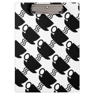 Café-Cup-Symbol Klemmbrett