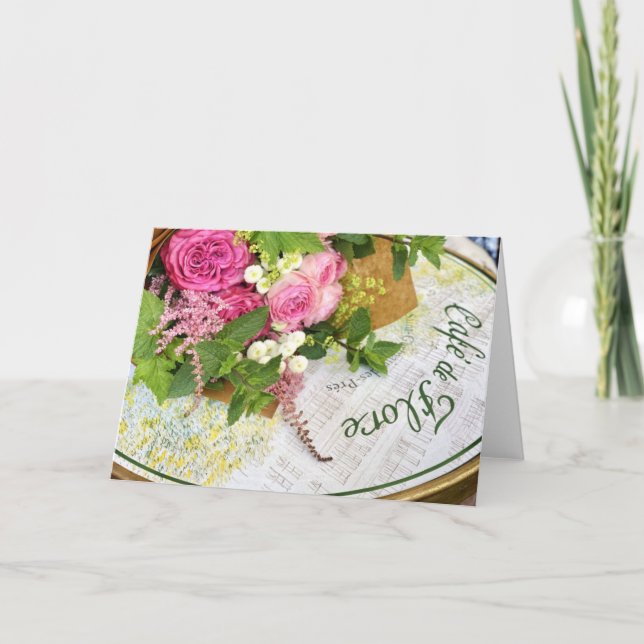 Café de Flore Karte (Vorderseite)