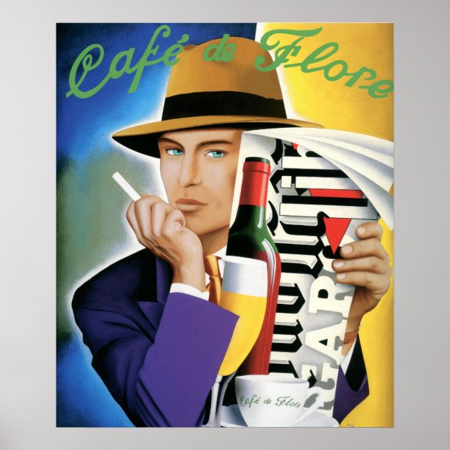 CAFÉ DE FLORE POSTER (Vorne)
