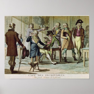 Café des Incroyables, 1797 Poster