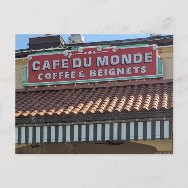 Café Du Monde Beignet Postcard Postkarte (Vorderseite)